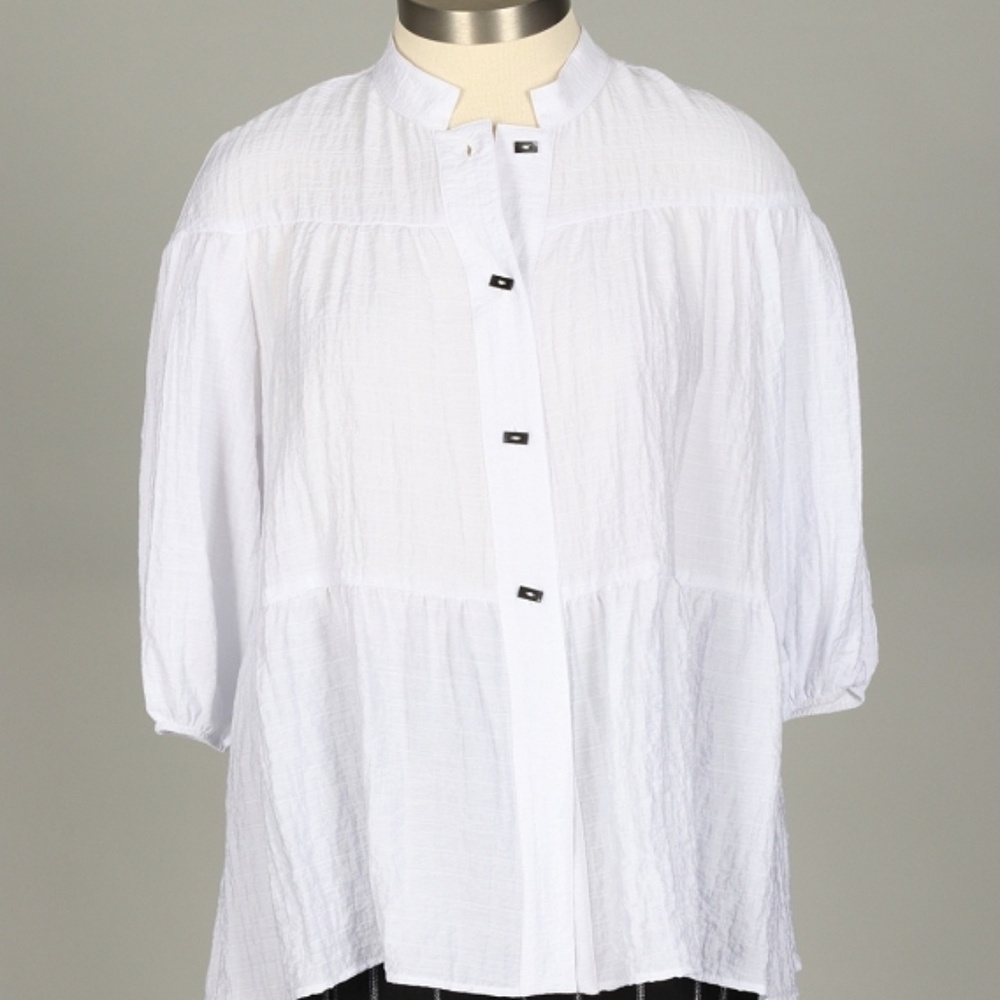 Tiered Blouse - White
